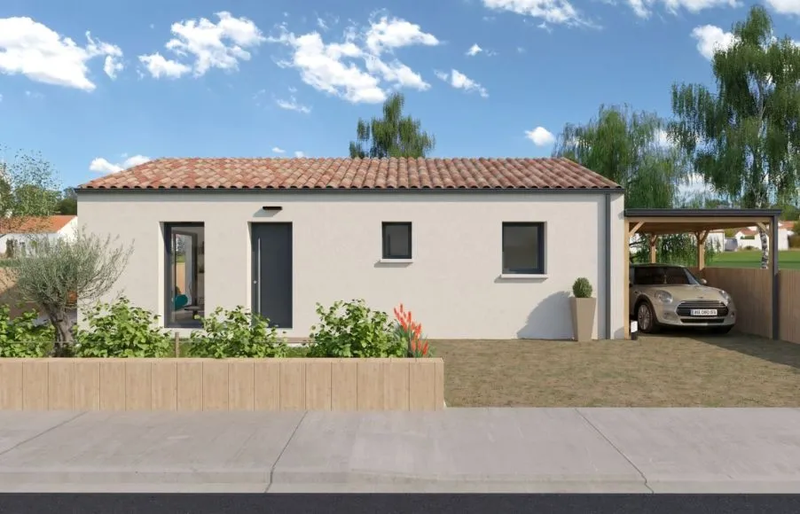 Image Projet de construction d'une maison 63 m² avec terrain à TOUVOIS (44)