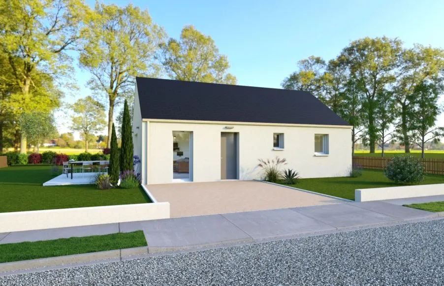 Image Projet de construction d'une maison 63.81 m² avec terrain à SAINT-PHILBERT-DE-BOUAINE (85)
