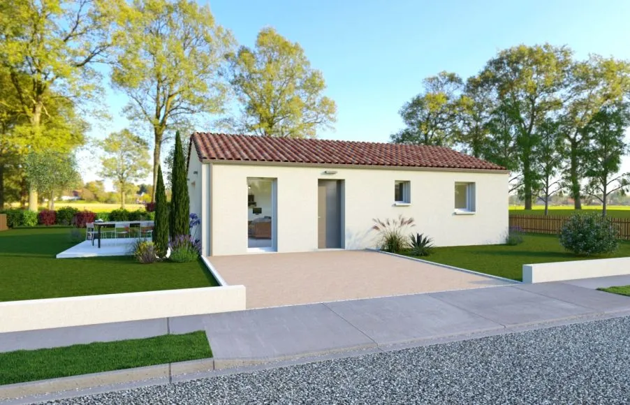 Image Projet de construction d'une maison 63.81 m² avec terrain à SAINT-PHILBERT-DE-BOUAINE (85)