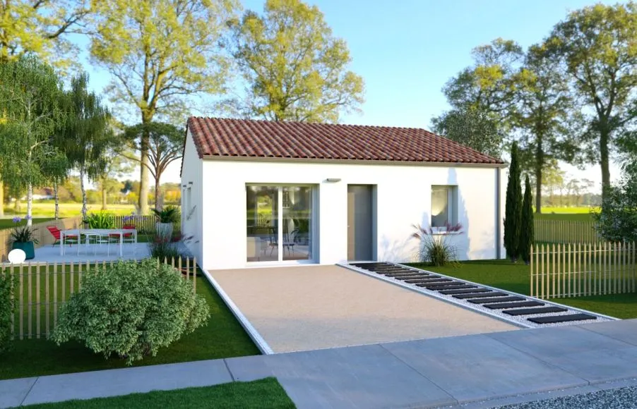 Image Projet de construction d'une maison 72.65 m² avec terrain à SAINT-PHILBERT-DE-BOUAINE (85)