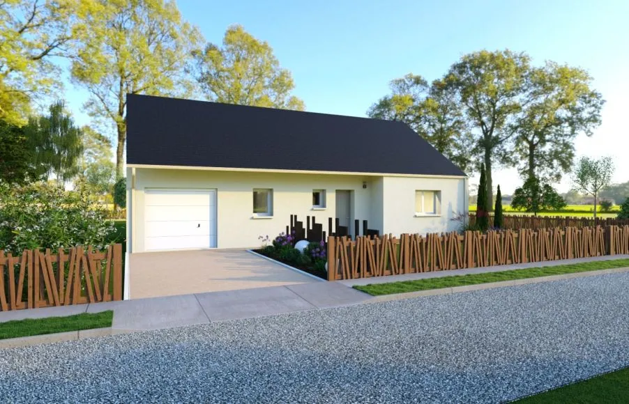 Image Projet de construction d'une maison 119.37 m² avec terrain à SAINT-PHILBERT-DE-BOUAINE (85)