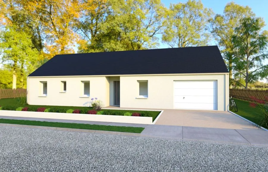 Image Projet de construction d'une maison 83.01 m² avec terrain à SAINT-PHILBERT-DE-BOUAINE (85)