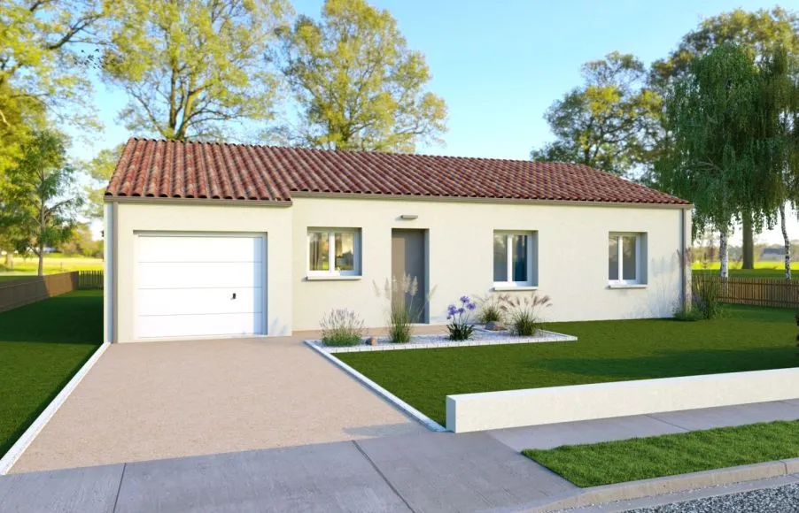 Image Projet de construction d'une maison 104.33 m² avec terrain à SAINT-NAZAIRE (44)