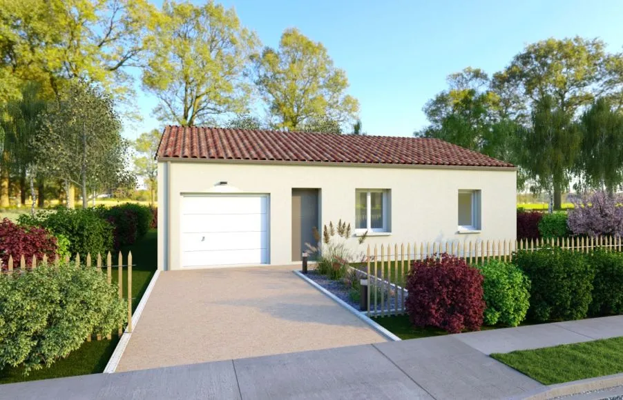 Image Projet de construction d'une maison 69.66 m² avec terrain à SAINT-PHILBERT-DE-BOUAINE (85)